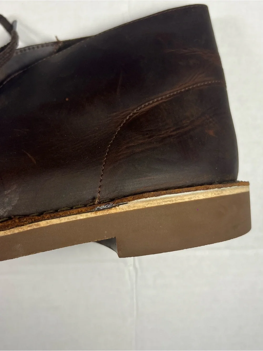 Men's Brown Leather Clarks Desert Boots - Rugged Lace-Up Style #casual #boho